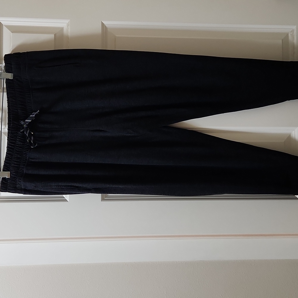 Women's FLX Wander Joggers Black Heather Travel Active Knit Pants Large Kohl's